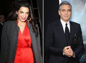 George Clooney out and about, London, Britain - 24 Oct 2013